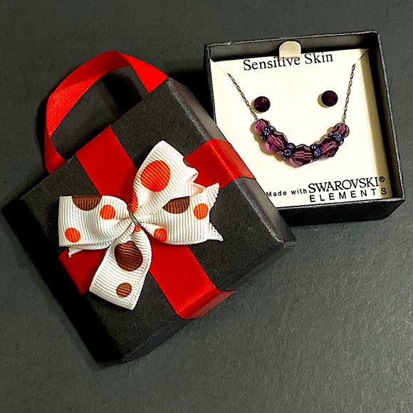 🖤NEW💕Swarovski elements Necklace earrings set - Picture 2 of 7